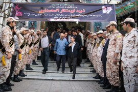 بزرگداشت فرمانده شهید سپاه بدر در شهر ری با حضور دکتر احمدی نژاد
